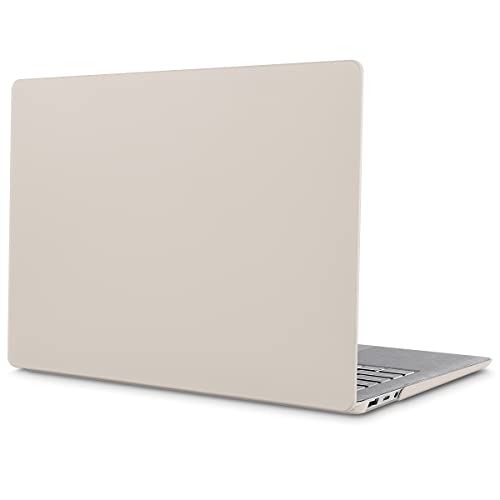 May Chen Case for 13.5" Microsoft Surface Laptop 3/4/5 with Alcantara Palm Rest Model 1867 1958 1950 (2019 2021 2022), Plastic Hard Shell Case with Keyboard Cover + Screen Protector, Stone - color: Stone