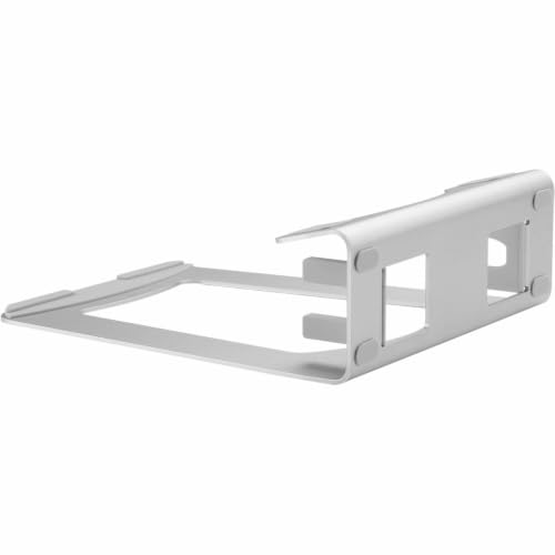 StarTech Laptop Stand, Aluminum, Silver, Angled Notebook Holder | 2-in-1 Laptop Riser Stand or Vertical Stand, Ideal for Ultrabooks & MacBook Pro/Air, LTSTND2IN1