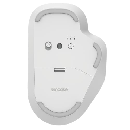 Incase Bluetooth Ergonomic Mouse – Designed by Microsoft – Two Thumb Buttons, Easy to Grip Thumb Rest, Precision Tracking, Connects 3 Devices, 15 Month Battery Life, PCs/Laptops (Glacier) - color: Glacier