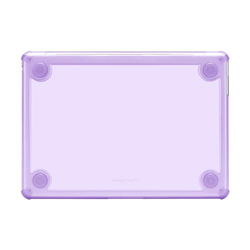 MOSISO Compatible with MacBook Air 13 inch Case M5 2026 M4 M3 M2 2025-2022 | A3449 A3240 A3113 A2681, 3 in 1 Kit Crack-Resistant Heavy Duty Protective Hard Shell Case Cover with TPU Bumper, Purple - color: Purple
