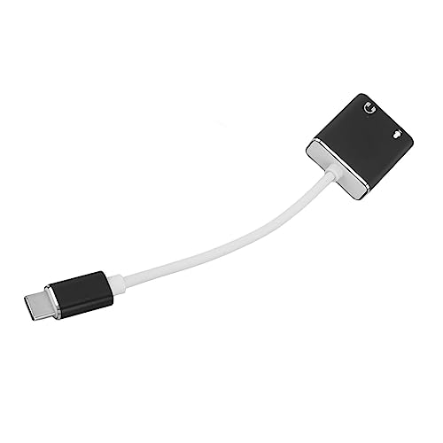 RiToEasysports USB C Microphone Adapter Aluminum Alloy Type C Sound Card 7.1 Channel External USB Sound Card Plug and Play 3.5mm Audio Output for Laptop Desktop Gaming
