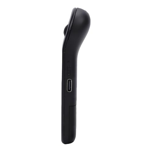 Pomya 2.4G Wireless Bluetooth Air Mouse Presenter Remote, Rechargeable Presentation Clicker with Touchpad for PC Laptop, Plug and Play, 10m Connection Range (Black) - color: Black