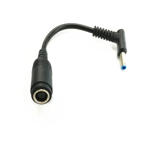 90 Degree Laptop Charger Converter Cable, 7.4x5.0mm Female to 4.5x3.0mm Male Tip, Portable Adapter for Home, Travel and Work