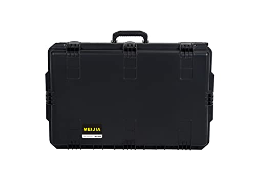 MEIJIA Premium Waterproof Rolling Hard Camera Case,Hard Protective Case with customizable fit foam and wheels,Full Protection with Light&Convenient Design,Elegant Black (31.3"X20.3"X12.25") - size: 31.3"X20.3"X12.25"