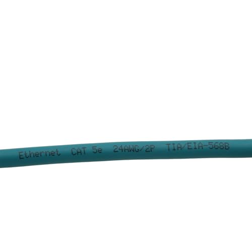 Ethernet M12 4 Pin D-Coding RJ45 CAT5e Shielded Cable for PC PLC Profinet Network PoE Power Smart Camera Code Reader Sensor 40m - size: 40m