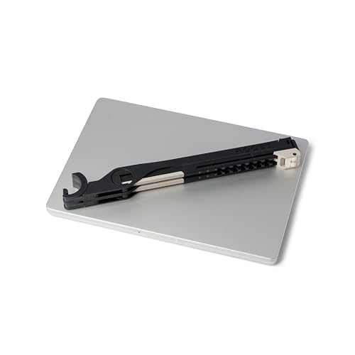 Roost V3 Plus - Ultra Portable and Adjustable Laptop Stand - Quick-Release Height Adjustment, 5 to 14 inch Screen Lift, Patented Rigid Folding Structure and Self-Adjustings Laptop Grips | Onyx Color - color: Onyx, size: V3 Plus