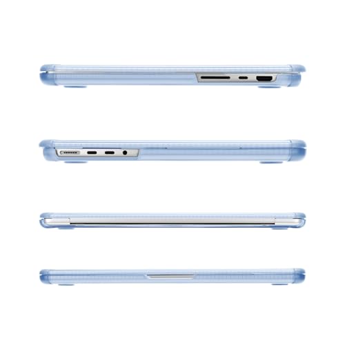 MOSISO Compatible with MacBook Pro 14 inch Case M5 M4 M3 M2 M1 2026-2021 | 3 in 1 Kit Anti-Crack Hard Shell with TPU Bumper, A3427 A3426 A3434 A3112 A3185 A3401 A2918 A2992 A2779 A2442, Baby Blue - color: Baby Blue