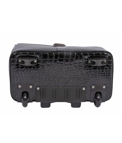 JKM and Company Alligator Compatible With Computer iPad, Laptop Tablet Rolling Tote Bag Briefcase Carryall Bag | Compatible With - style: Downtown Diva