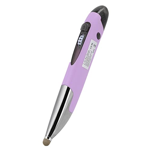 Stylus Pen with Handwriting Function, Capacitive Pen for Note Taking & Drawing, Portable ABS Body with Multi Adapters, Violet - color: Violet