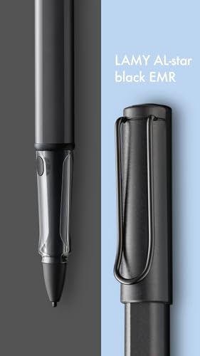 Lamy AL-Star EMR Pen - Digital Writing Pen, Classic Design, Light, Resistant Aluminum Stylus Pen For Touchscreen, Wireless and Battery Free - All Black Touch Screen Pen