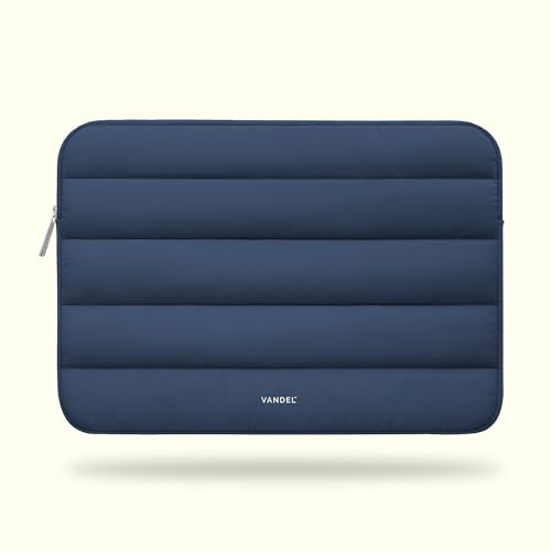 Vandel The Original Puffy Laptop Sleeve Case, 13-14 inch Laptop Sleeve Bag | Compatible with MacBook Air/Pro 13/Pro 14/iPad Pro 12.9, HP Dell ASUS Computer Case Bag Cover, Stylish Aesthetic Design - color: i. Navy, size: 13-14 Inch