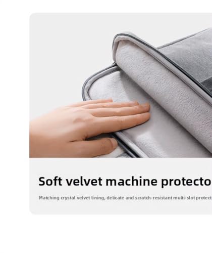 Waterproof Shockproof, Multi-Compartment Notebook Case for Business Office & Daily Travel, Fits 13.3-16 Inch Laptops - color: Double-layer Gray - Top Configuration Version, size: 15.4 inches