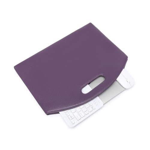 Official Document Computer Bag Stylishly Sleek with Multiple Compartments and Easy to Carry Design - color: Anemone Purple/Pu