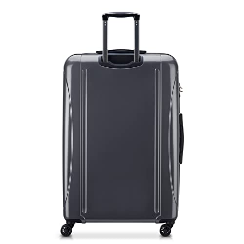DELSEY PARIS Helium Aero Hardside Expandable Luggage with Spinner Wheels, Titanium, Checked-Large 28 Inch - color: Titanium, size: Checked-Large 28 Inch