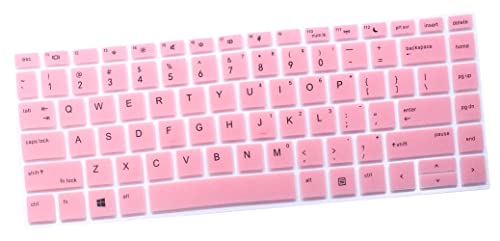 Silicone Keyboard Cover Skin Compatible for 14" HP ProBook 440 445 G5 G6 G7, HP ProBook 430 G5 13.3", HP ProBook x360 440 G1, HP ProBook 640 G4 G5 (Pink) - color: Pink