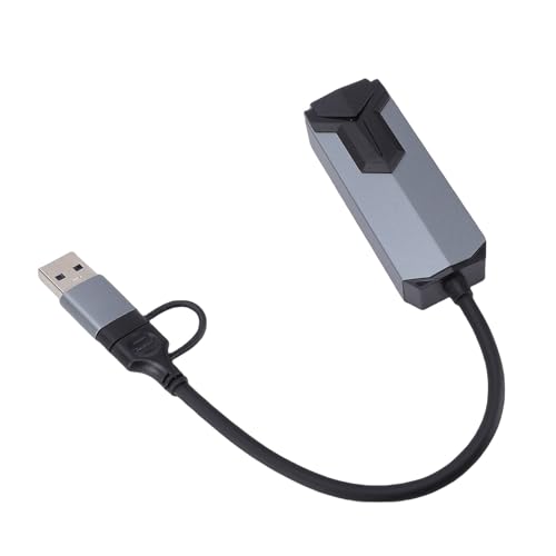 USB C to Ethernet Adapter, 2.5Gbps RJ45 Network Adapter with Aluminum Shell for OS X iOS 3 4 5 Devices