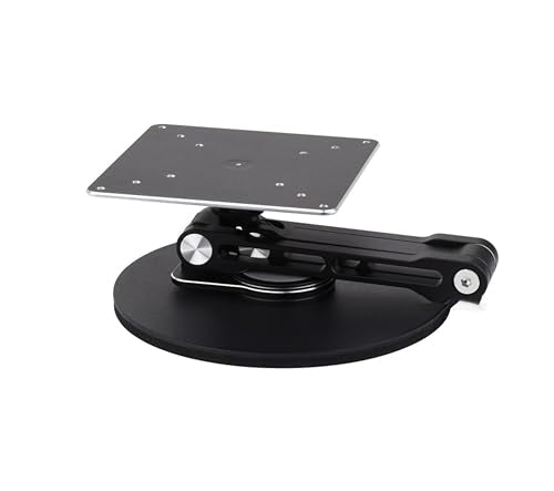 VESA Portable Monitor Stand, Compatible with Monitors Up to 19inch, Supports 50 x 50/75 x 75/100 x 100 (mm) VESA Mounting Holes, Supports Multi-Axis Rotation, Adjustable & Foldable
