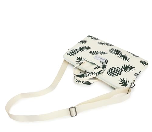 Water Resistant Laptop Shoulder Sleeve Case Bag for MacBook Pro 16 inch and 15.6 inch and 16 inch laptop (Pineapple) - color: Pineapple