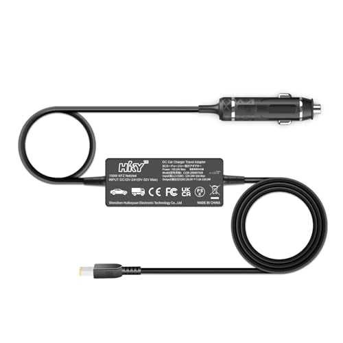 HKY 150W 135W Laptop Car Charger for Lenovo Thinkpad X1 Extreme P1 P15v T15p Gen 1 2 3 4 ideapad L340 3-15 Legion/ThinkPad/Yoga/IdeaPad/IdeaCentre/ThinkCentre/ThinkBook/LOQ Series Gaming Laptop AI PC
