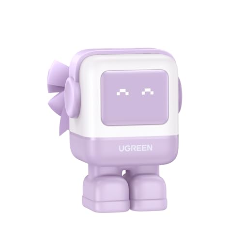 UGREEN Uno 30W USB C Charger Block, Compact Nexode Robot GaN Fast Charger for iPhone 17/16/15/14, Galaxy S26/S25/S24/S23, Pixel 10/9/8/7, MacBook Neo/Air, iPad Pro, Kawaii Purple - color: Purple