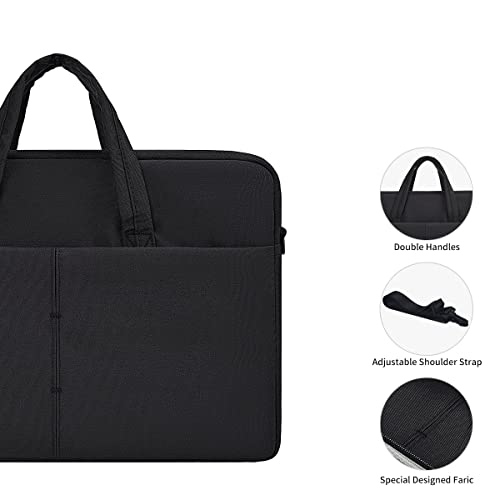 17-17.3 Inch Laptop Case Sleeve for HP 17.3/ Pavilion 17/ Envy 17/ OMEN 17, Acer Chromebook 17, Asus Vivobook Pro, Dell Inspiron 17 Notebook Computer Bag(Black) - color: Black, size: 17.3 Inch