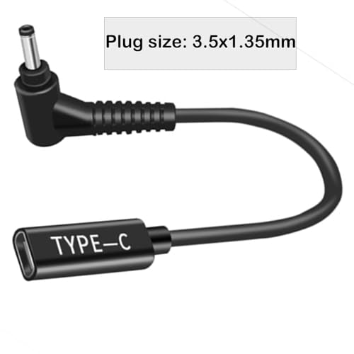 3.5 x 1.35 mm USB C Type C Male to Female, 5V 12V 20V USB C DC Adapter 3.5 x 1.35mm Made for Security Cameras, LED Lighting, USB Lights, USB Fans, Table Lamp, Bluetooth Audio - style: 3.5x1.35mm