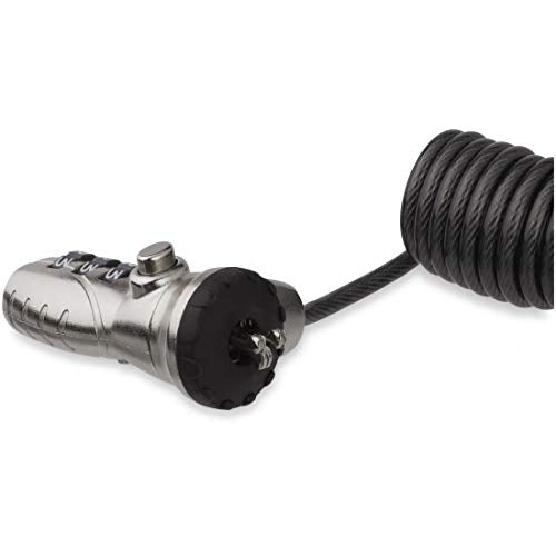 StarTech 6ft (1.8m) Self-Coiling Laptop Cable Lock, TAA