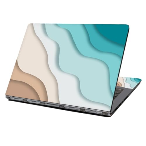 Laptop Skin Sticker Decal,12" 13" 13.3" 14" 15" 15.4" 15.6" Laptop Skin Sticker Protector Cover for Toshiba Hp Samsung Dell Apple Acer Leonovo Sony Asus Laptop Notebook (Blue Quicksand) - color: Blue Quicksand
