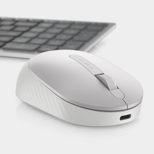 Dell Premier Wireless Mouse MS7421W, Rechargeable, Bluetooth | 2.4GHz, USB-C Charging, 3 Year Advanced Exchange, 7 Buttons, Platinum Silver - color: Platinum Silver