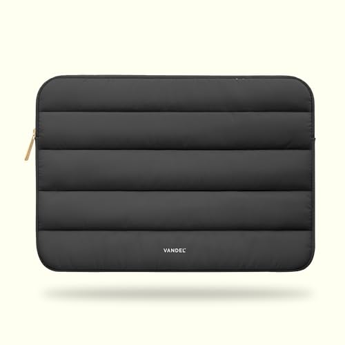 Vandel The Original Puffy Laptop Sleeve Case, 13-14 inch Laptop Sleeve Bag | Compatible with MacBook Air/Pro 13/Pro 14/iPad Pro 12.9, HP Dell ASUS Computer Case Bag Cover, Stylish Aesthetic Design - color: e. Black, size: 13-14 Inch