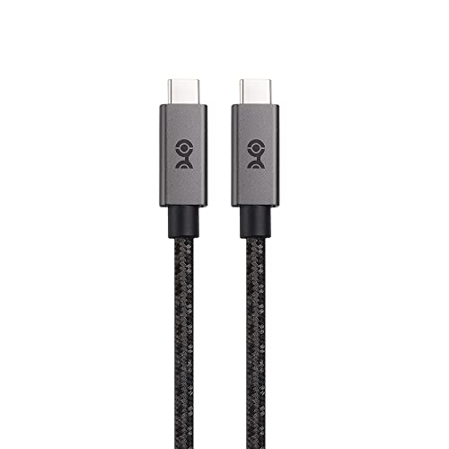 Cable Matters Braided Long USB C Cable, Up to 100W Charging, 10ft, Gary | 480Mbps Data, No Video Support, USB C Charger Cable, Compatible with MacBook Pro, PS5 Controller