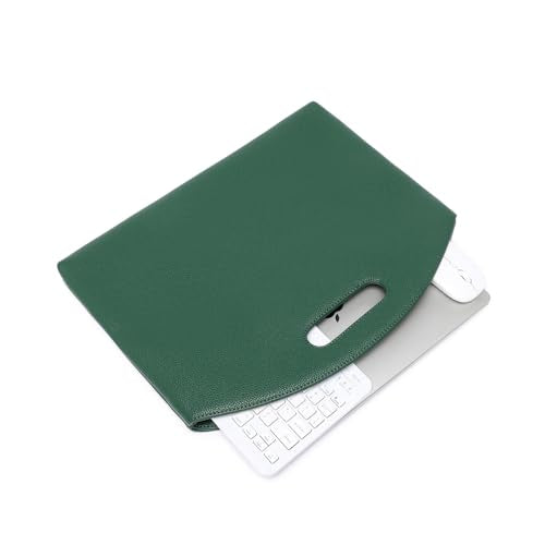 Official Document Computer Bag Stylishly Sleek with Multiple Compartments and Easy to Carry Design - color: Forest Green/Pu
