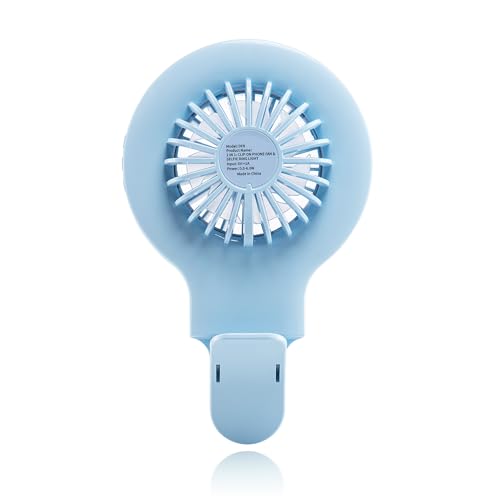 Fangirl by Remi: 2-in-1 Clip on Phone Fan and Selfie Ring Light (Blue) - color: Blue