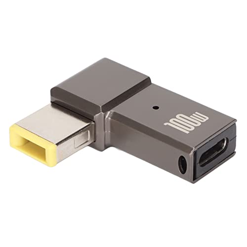 USB C to Slim Tip Adapter, PD Charge Converter 100W 5A Laptop USB C Female Input to Slim Tip for Thinkpad T Series Yoga G50 Z X E Series