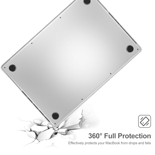 ProCase Slim case for MacBook Pro 16 Inch -Crystal | Translucent Hard Shell Shockproof Cover for 2026 2025-2021 MacBook Pro M5 M4 M3 M2 M1 Pro/Max - color: Crystal