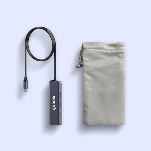 USB C 5 in 1 HUB,10Gbps USB-C/A 3.2 Ports, 4K HDMI 30Hz,100W PD Fast Charging,Compatible for MacBook Pro/Air, Dell XPS, iPad Pro Aluminum Splitter,Surface Pro Laptops