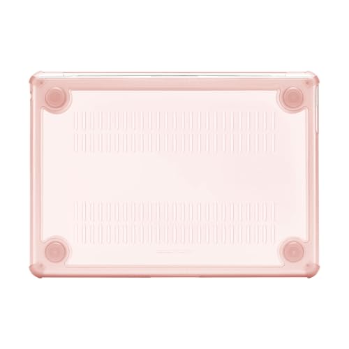 MOSISO Compatible with MacBook Air 15 inch Case M5 2026 M4 M3 M2 2025-2023 | A3448 A3241 A3114 A2941,Anti-Cracking,Heavy Duty Shock-Absorbing Hard Shell Case with TPU Bumper&Keyboard Cover, Pink - color: Pink