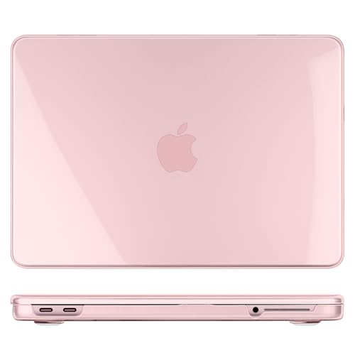 DONGKE Clear Case for MacBook Neo 13 Inch 2026 (Model A3404 | A18 Pro Chip) | Crystal Blush Hard Shell Cover with Screen Protector & Keyboard Cover & 2 USB-C Adapters - color: Crystal Blush