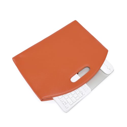 Official Document Computer Bag Stylishly Sleek with Multiple Compartments and Easy to Carry Design - color: Vitality Orange/Pu