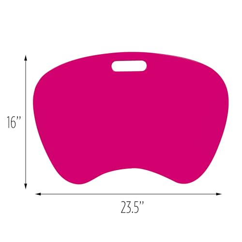 Honey-Can-Do TBL-06322 Portable Laptop Lap Desk with Handle, Hot Pink, 23 L x 16 W x 2.5 H