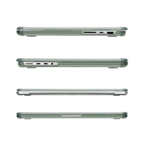 MOSISO Compatible with MacBook Pro 14 inch Case M5 M4 M3 M2 M1 2026-2021 | 3 in 1 Kit Anti-Crack Hard Shell with TPU Bumper, A3427 A3426 A3434 A3112 A3185 A3401 A2918 A2992 A2779 A2442, Emerald Green - color: Emerald Green