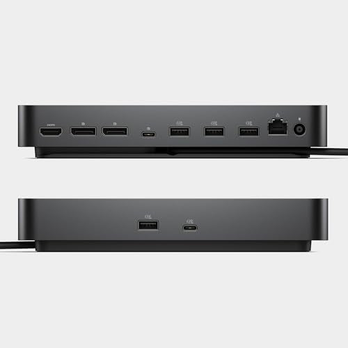 Dell Pro Dock WD25 Docking Station - USB-C with 100W Charging, Supports 4 Displays, 2X DP 1.4, HDMI 2.1, 6 USB Ports, 2.5GbE Ethernet, Durable Compact Design