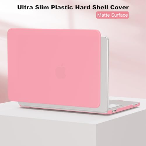 CISSOOK for MacBook Neo Case 13 inch 2026 Pink A3404 with A18 Pro Chip | 5in1 Set Hard Shell Case, A18 Pro Chip, Keyboard Cover, Screen Protector, Scratch Resistant, Ultra-Thin, for Office & Travel - color: Matte Pink