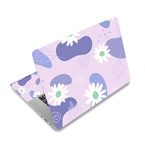 Laptop Skin Sticker Decal,12" 13" 13.3" 14" 15" 15.4" 15.6 inch Personalized Laptop Vinyl Skin Sticker Cover Art Decal Universal Protector Notebook PC Cover Case (Daisy) - color: Daisy