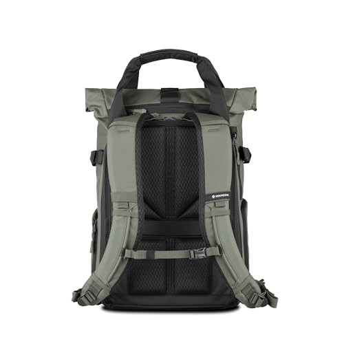 WANDRD PRVKE Rolltop 15L V4 Photography Bundle – Compact Travel Camera Backpack with Essential Camera Cube and Laptop Sleeve - color: Wasatch Green, size: 15L (Photography Bundle), style: Rolltop