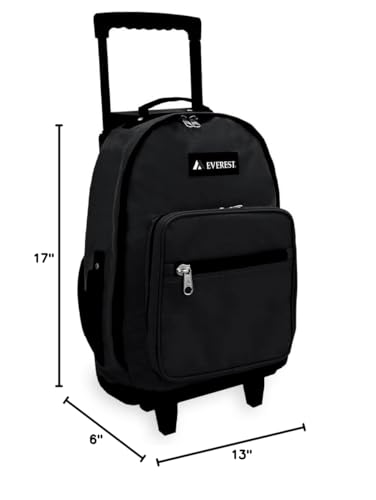 Everest 1045mWheeled Backpack - Standard, Black, One Size,1045WH-BK - color: Black