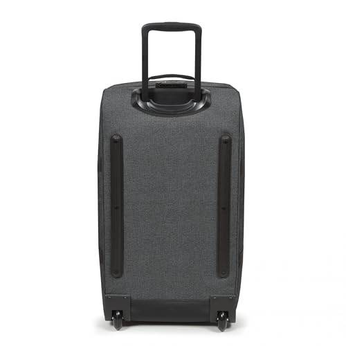 Eastpak Tranverz M – 78L Large Wheeled Luggage with Dual Compartments, TSA Lock, Compression Straps & Smooth-Wheeling System, Black Denim - color: Black Denim, size: 78 Liter Checked Bag