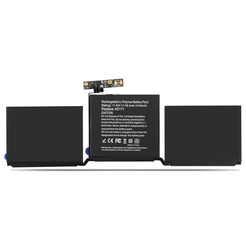 ANTIEE A2159 A2289 A2338 Battery Replacement, A2171/ A1713 Battery for MacBook Pro 13-Inch 2019 2020 (M1) EMC 3301 3456 3578 MUHN2 MUHP2 MUHQ2 MUHR2 MXK62 MYDA2 MYD82 MYD92 MYDC2 MXK52 MXK32 MXK72 - size: 11.3*4*0.16inch A2171