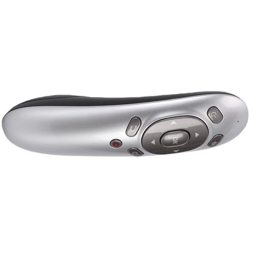 Gugxiom Wireless Presentation Clicker with Air Mouse, 2.4G USB Presentation Remote Control for Teachers & Presenters, PPT Slide with Gyroscope & Volume Control