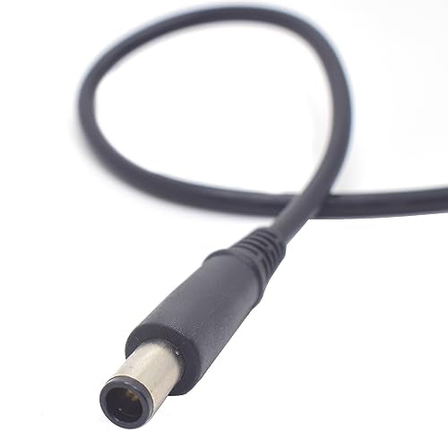 2Pack 1FT 7.4x5.0mm DC 3 Wire Power Pigtail Cable for HP Dell Laptop Repair | 7.4mm x 5.0mm Male Plug, 0.3M 3 Wire Bare Open End Cable, Power Adapter Cord for HP DELL 19V Charger, Power Supply DIY Repair - size: 7.4mm x 5mm Male
